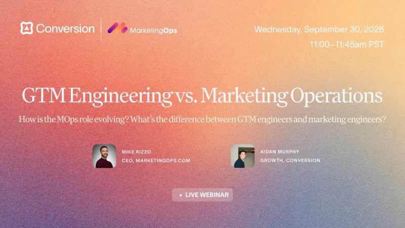 GTM Engineering vs. Marketing Operations